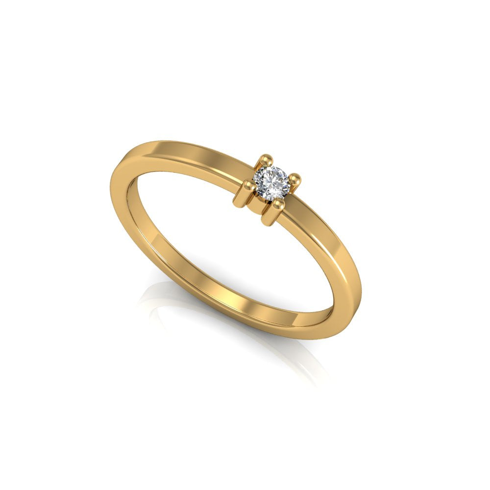 White Round Ring - CallistabyVinita