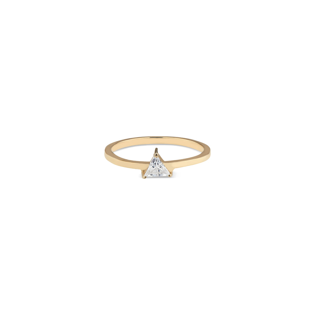 White Trillion Ring - CallistabyVinita