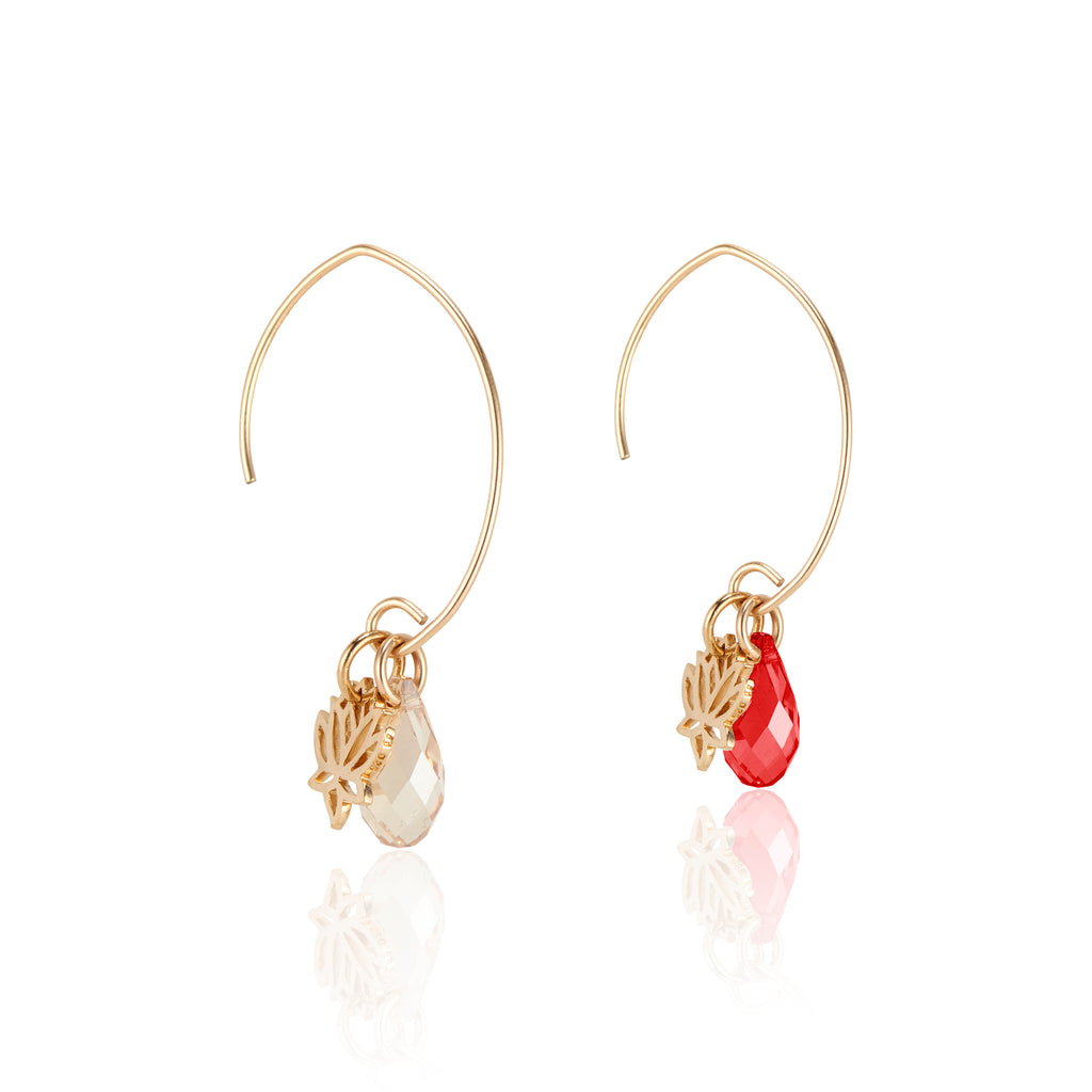Lotus Marquise Ear Wire - CallistabyVinita
