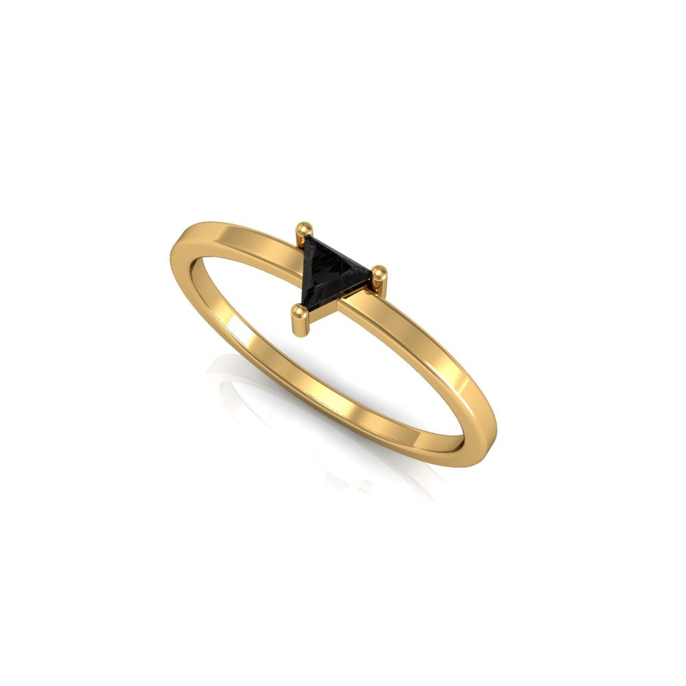 Black Trillion Ring - CallistabyVinita