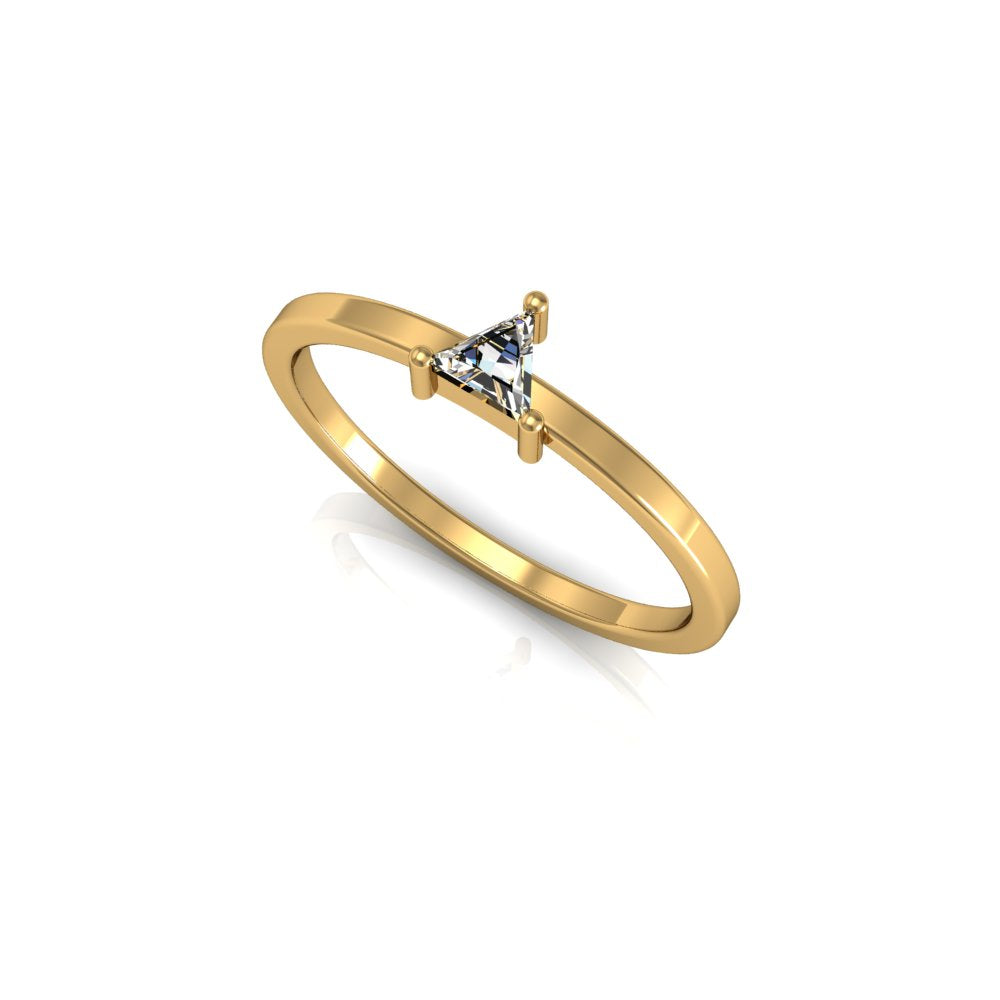 White Trillion Ring - CallistabyVinita