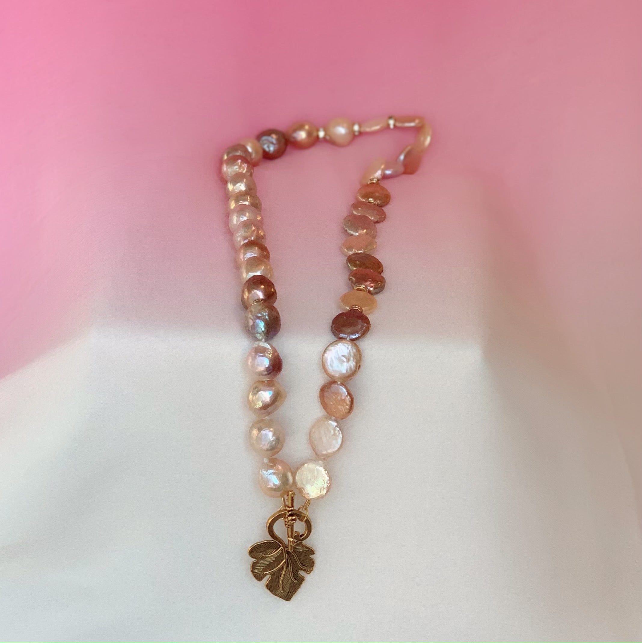 Edison & Round Coin Pearls Necklace - Callista by Vinita