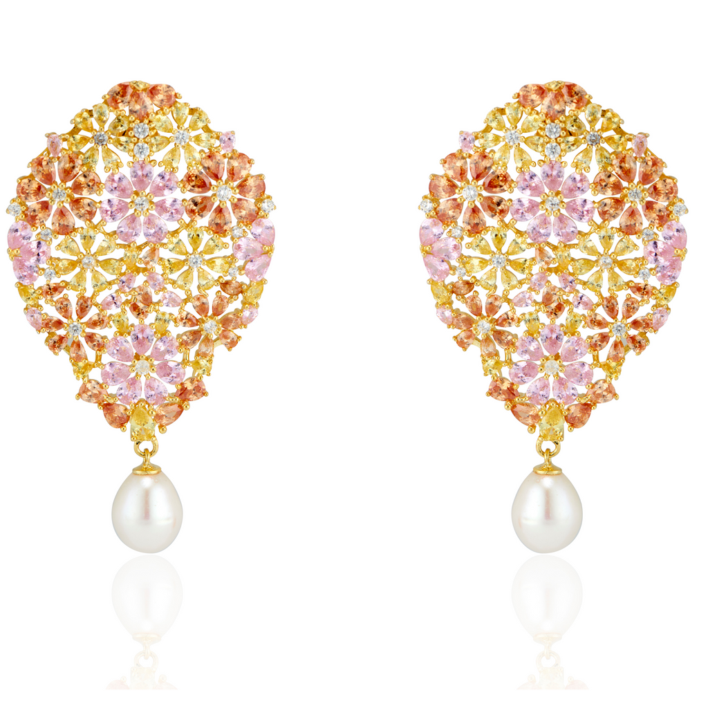 Floral Bliss Earrings - Callista by Vinita