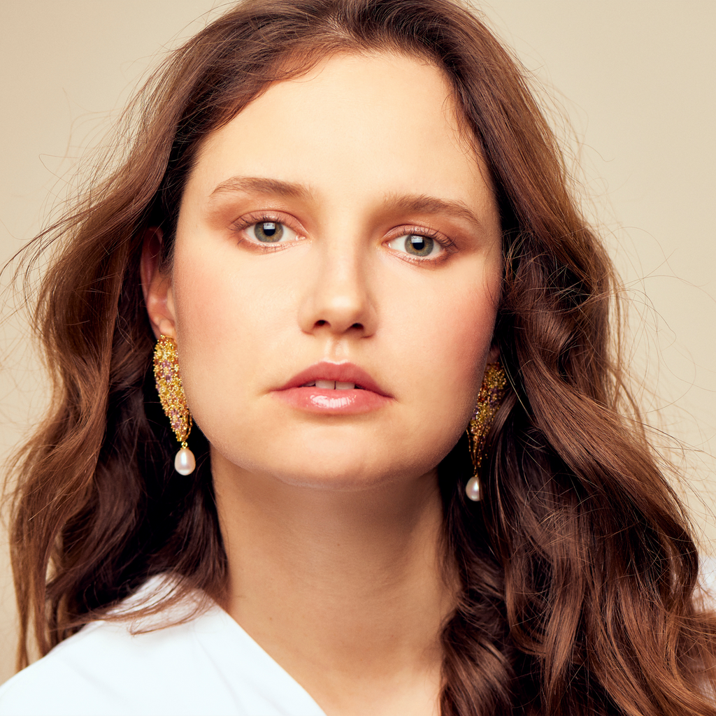 Floral Bliss Earrings - Callista by Vinita