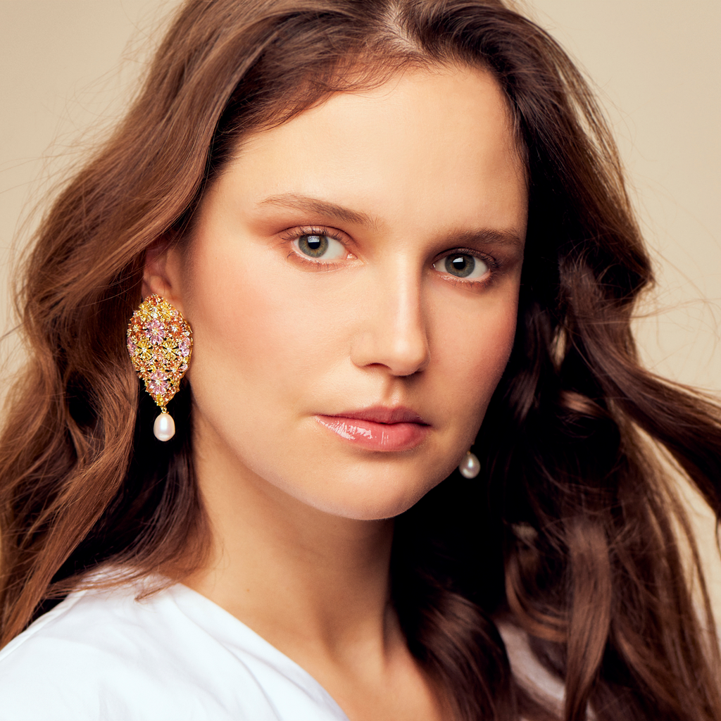 Floral Bliss Earrings - Callista by Vinita