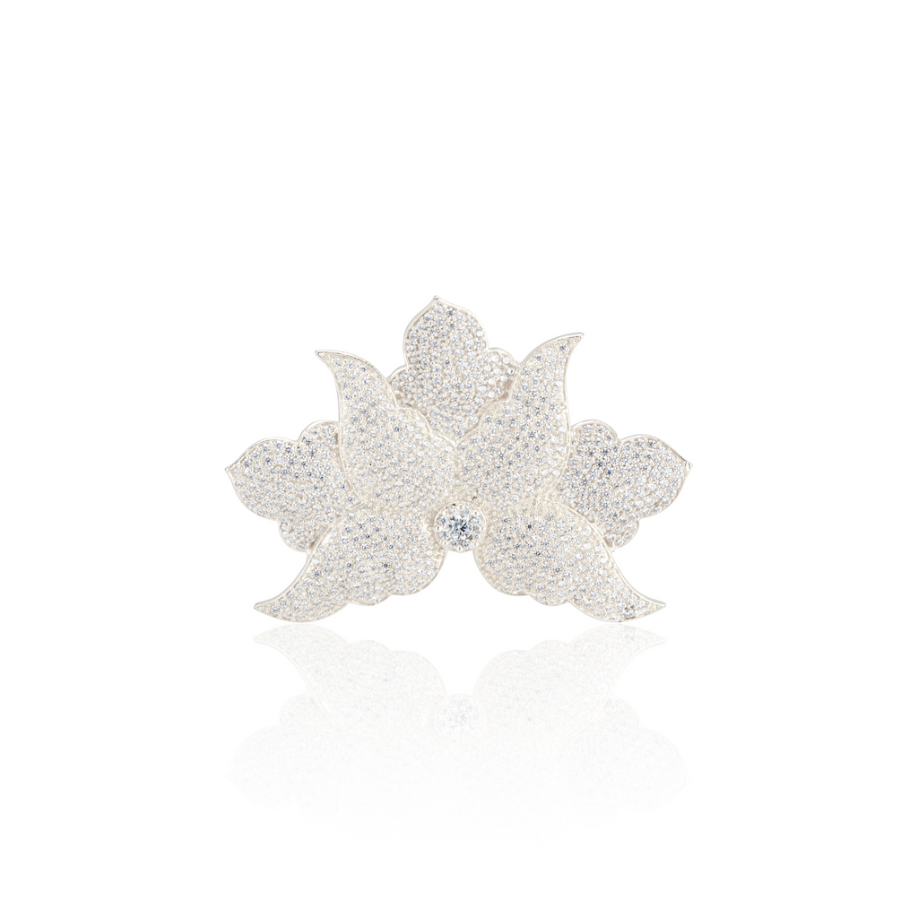 Half Flower Brooch - Callista by Vinita