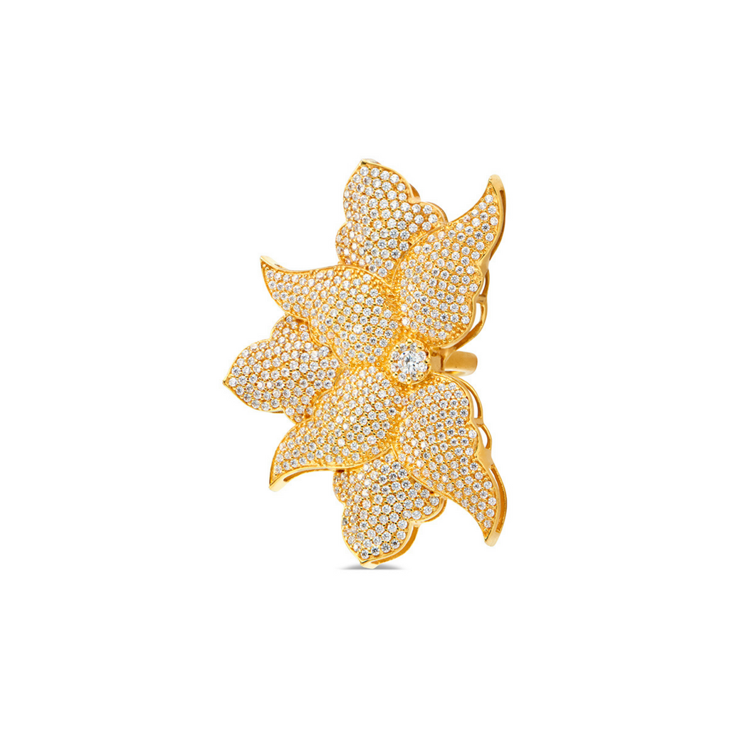 Half Flower Ring - Callista by Vinita