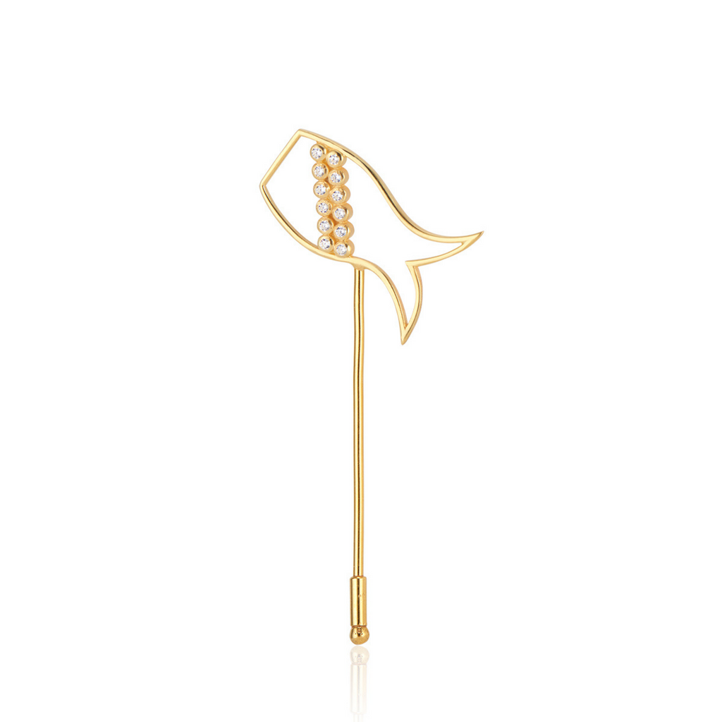 Mermaid Lapel Pin - Callista by Vinita