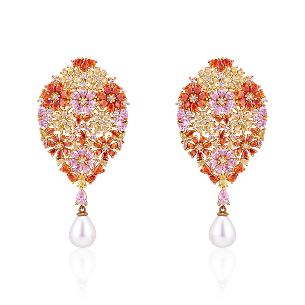 Floral Bliss Earrings - Callista by Vinita